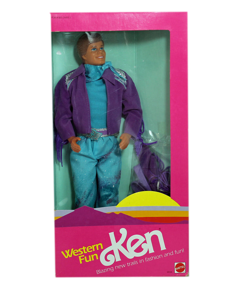 1989 Western Fun Ken Barbie (9934)