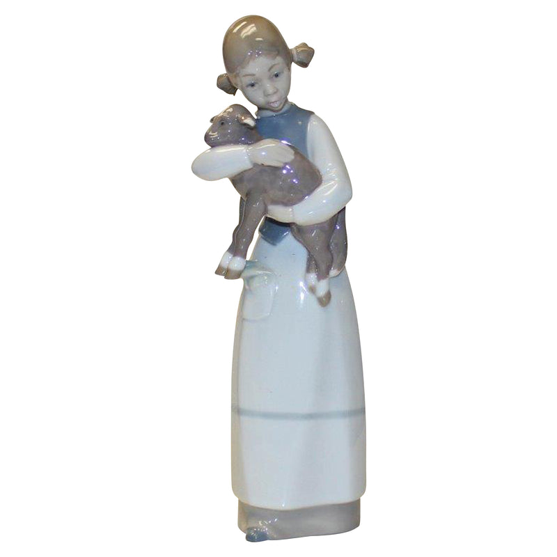 Lladró Figurine: 1010 Girl with Lamb