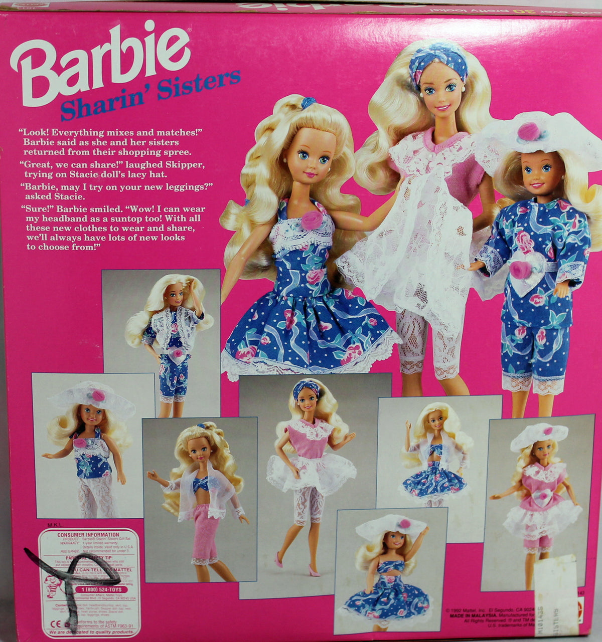 Barbie 1991 Sharin' Sisters Fabriqué en Malasie* • EUR 212,50 Barbie 1991 Sharin' Sisters Fabriqué en Malasie* • EUR 212,50