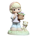 Precious Moments Figurine: 101518 March - Violet Modest | Calendar Girls