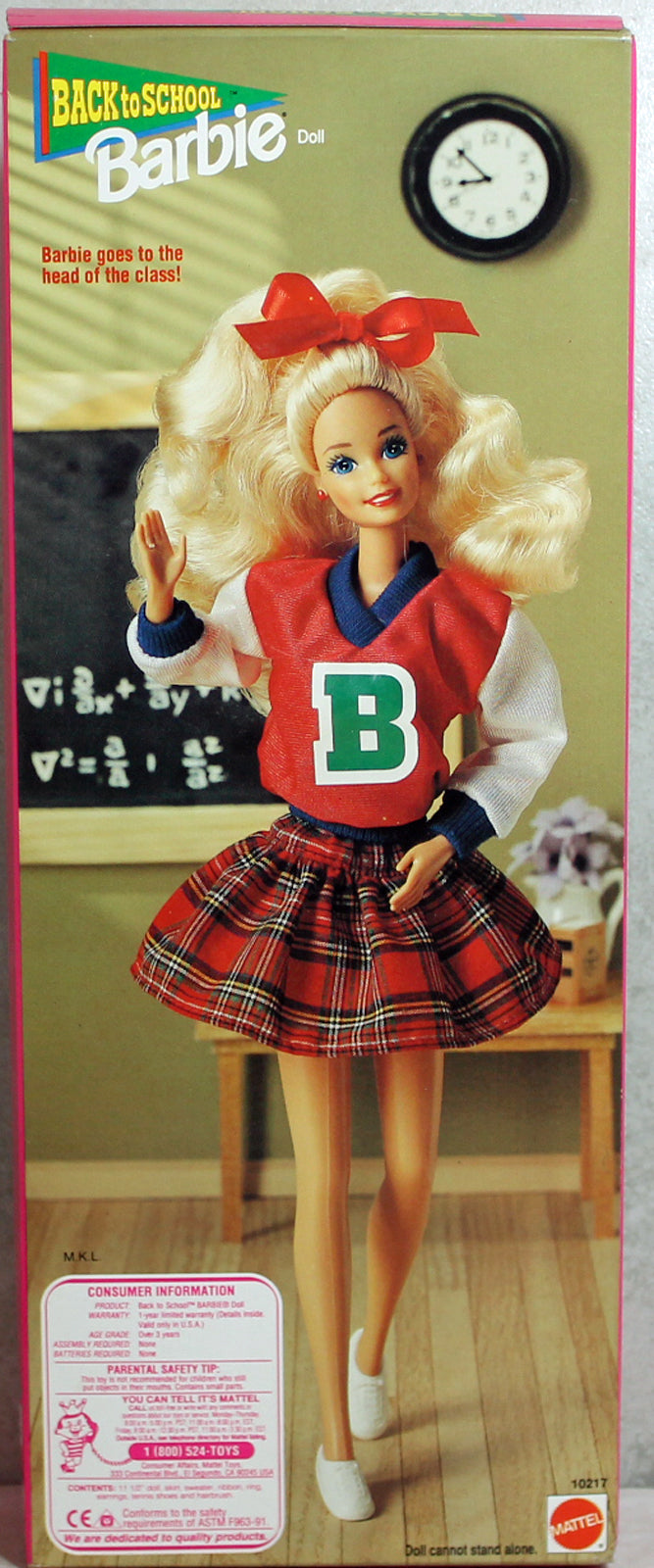 1992 Back to School Barbie (10217)