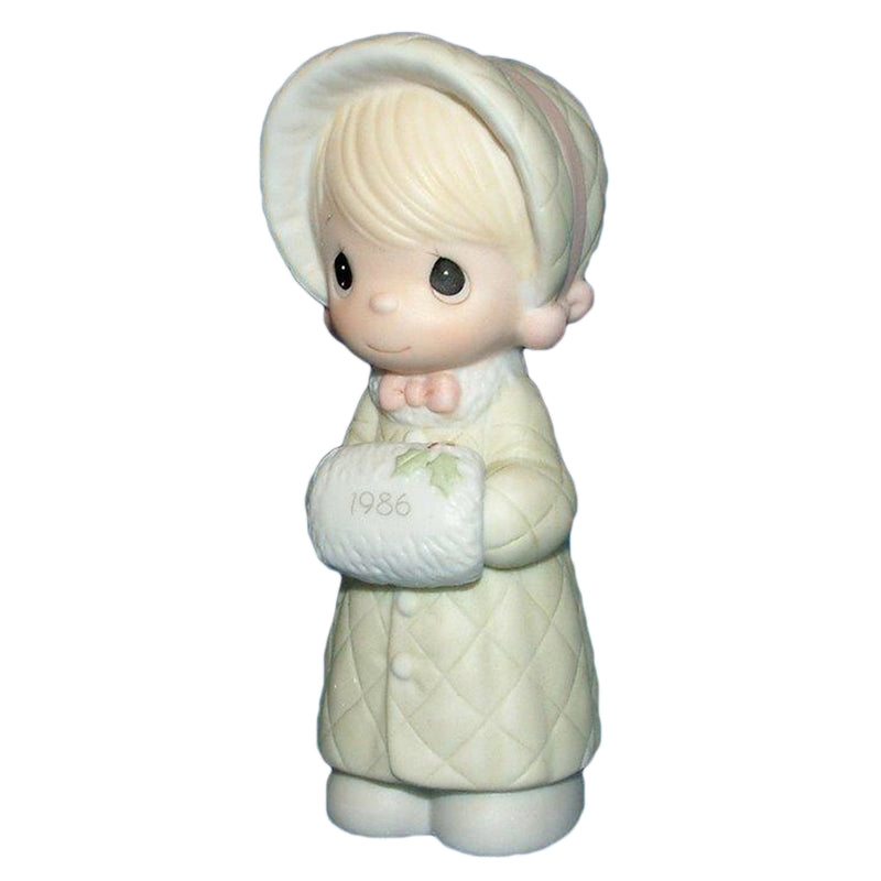 Precious Moments Figurine: 102342 Wishing You a Cozy Christmas | Dated