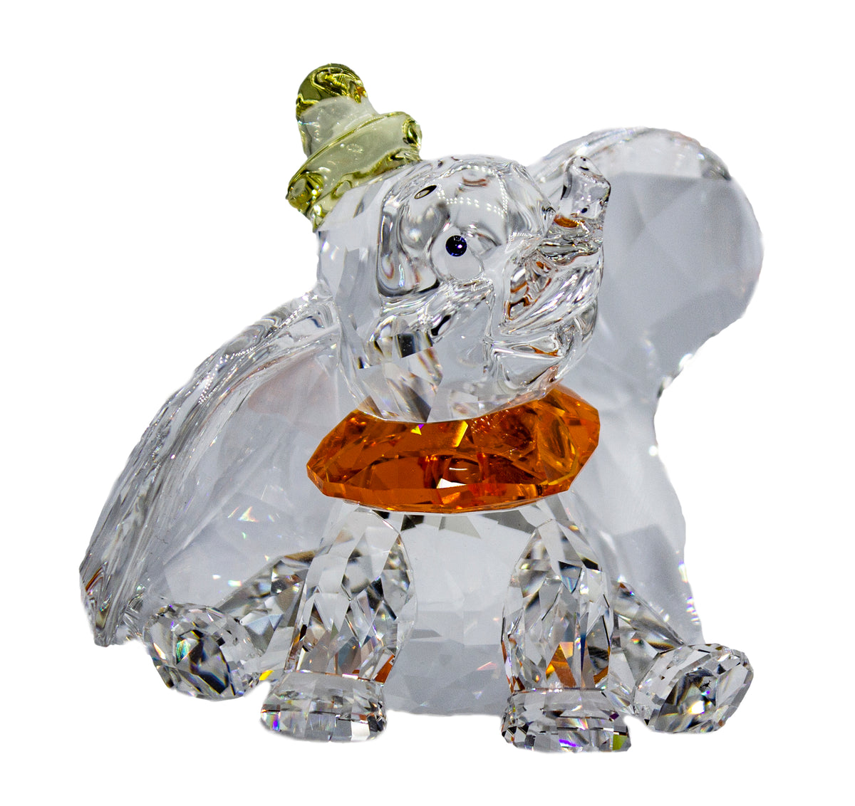 SWAROVSKI - スワロフスキー SWAROVSKI ディズニー ダンボ オブジェ 置物 1052873 クリア Disney Dumbo 2011年 限定【中古】 New in Box SWAROVSKI Crystal Disney Classics Dumbo w Balloon