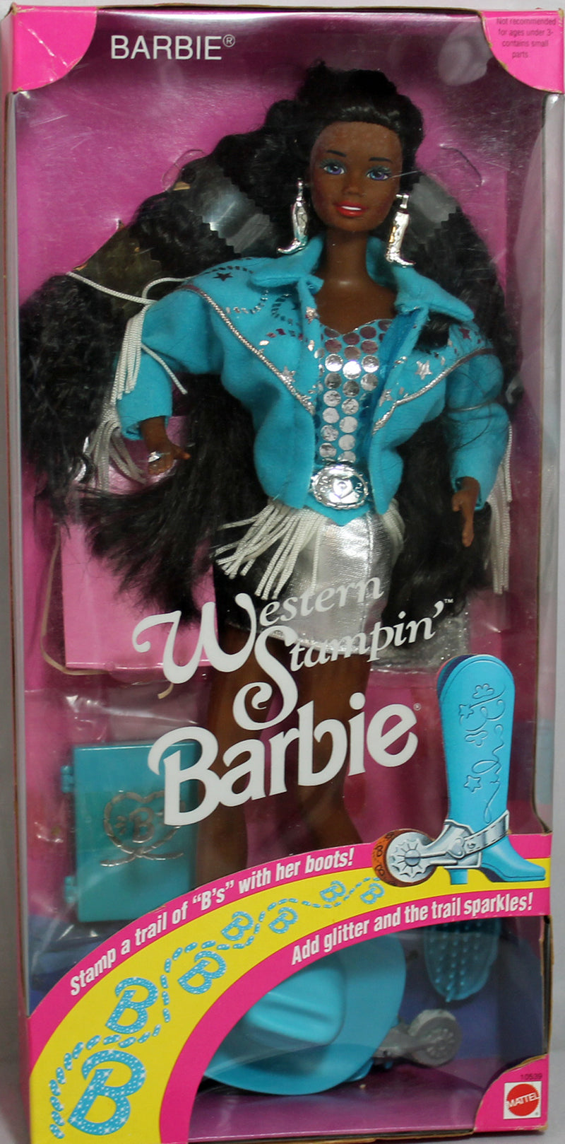 1993 Western Stampin' Barbie (10539) - African American