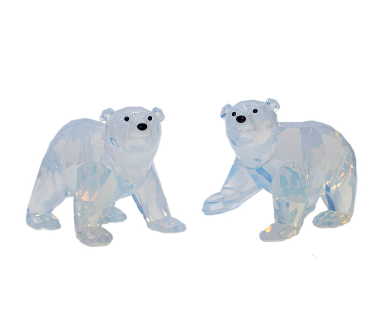 Swarovski Figurine: 1080774 White Opal Polar Bear Cubs