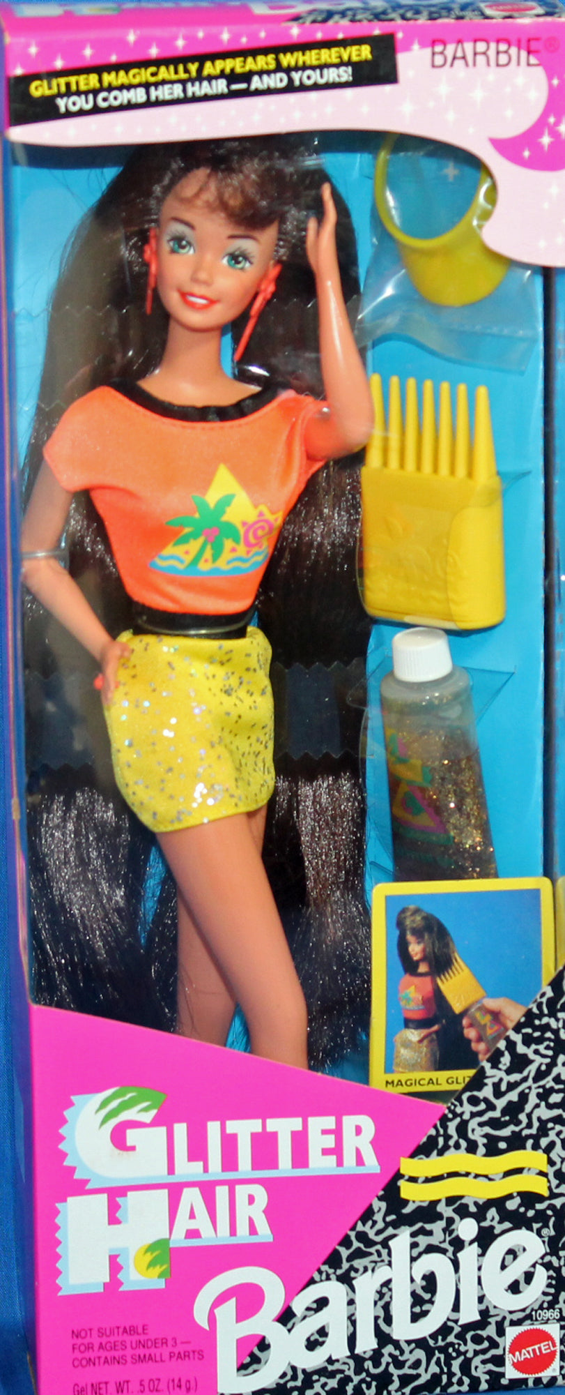 Barbie Glitter Hair Teresa Brune (Mattel 1993) - N°55, Excellent état De Collection