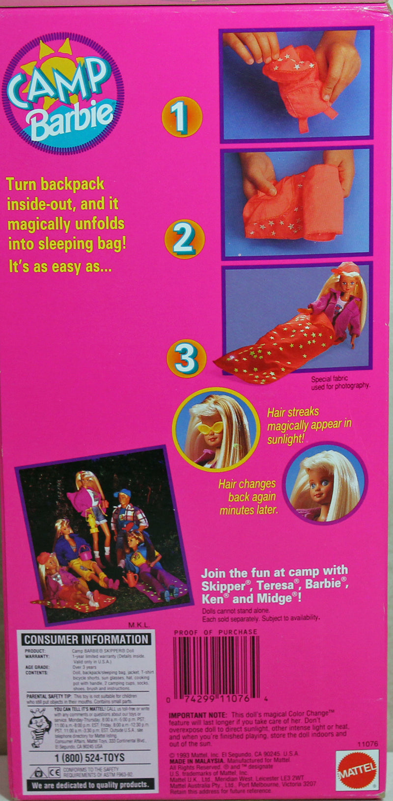 1993 Camp Barbie Skipper Barbie (11076)