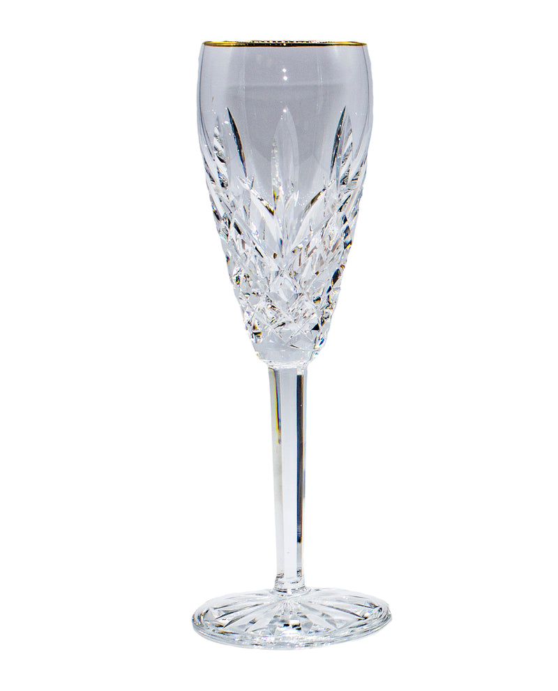 Waterford Stemware: 8.5" Fluted Champagne - Araglin Golden