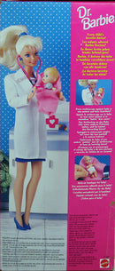 1993 Dr. Barbie with Baby in Pink Blanket Barbie (11160p)