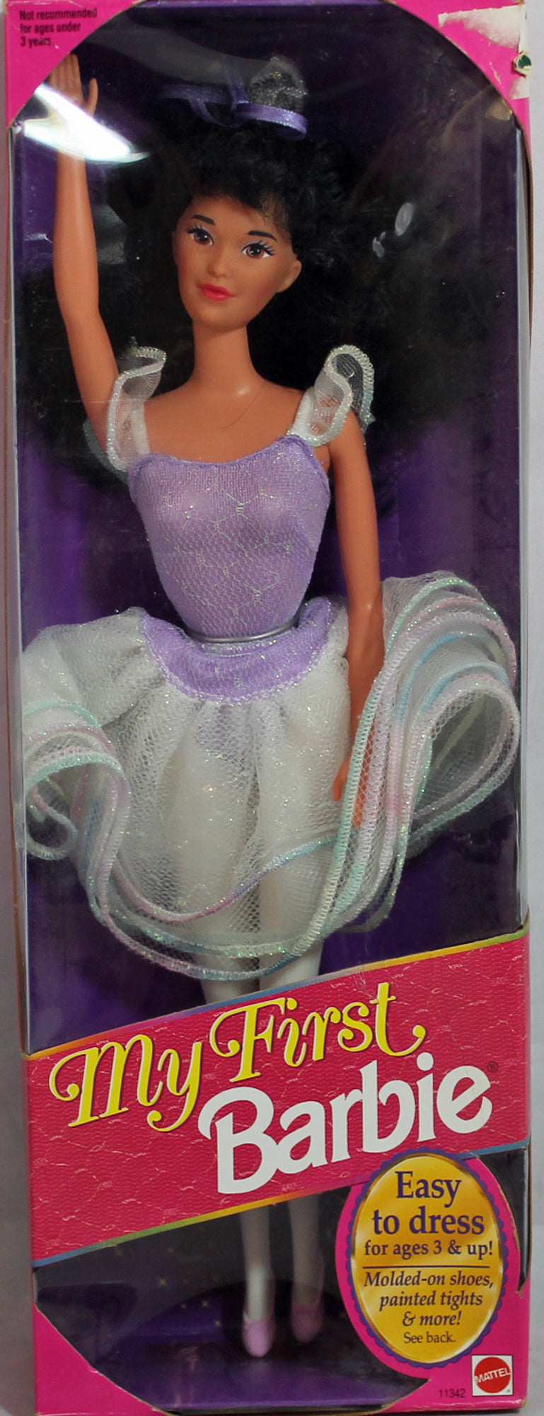 1993 My First Ballerina Brunette Barbie (11342)