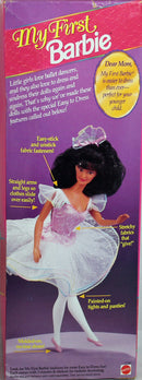 1993 My First Ballerina Brunette Barbie (11342)