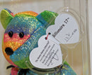 Ty Authenticated Billionaire Bear 17 Signed MWMT MQ Beanie Baby - AP 11515