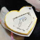 Ty Beanie Baby: Zip the Cat | Tags: Creased 3-1 | White Face