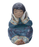 Lladró Figurine: 12158 Pensive Eskimo Girl