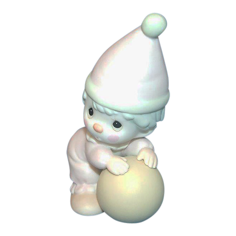 Precious Moments Figurine: 12238C Clowns: Leaning on Ball