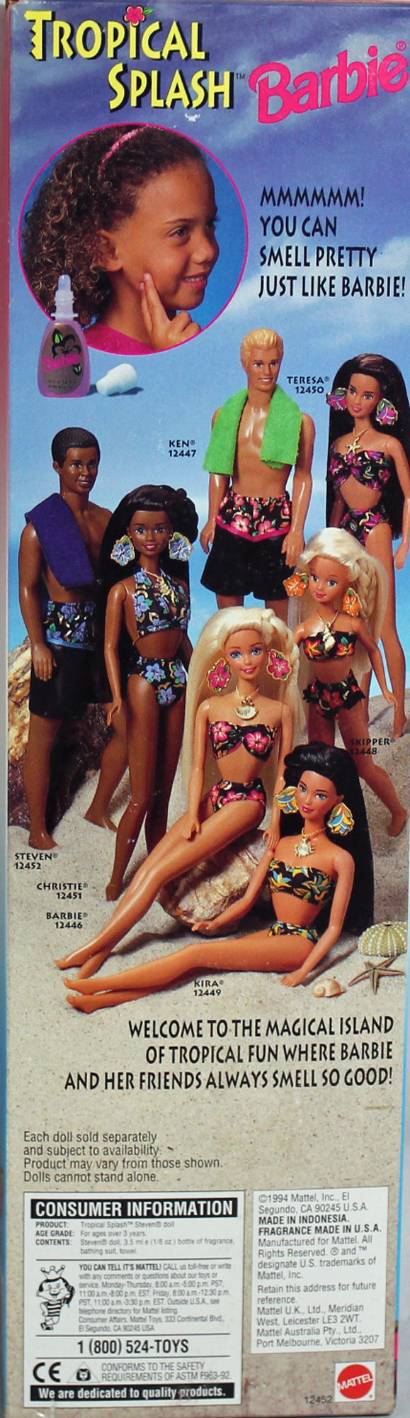 1994 Tropical Splash Steven Barbie (12452)