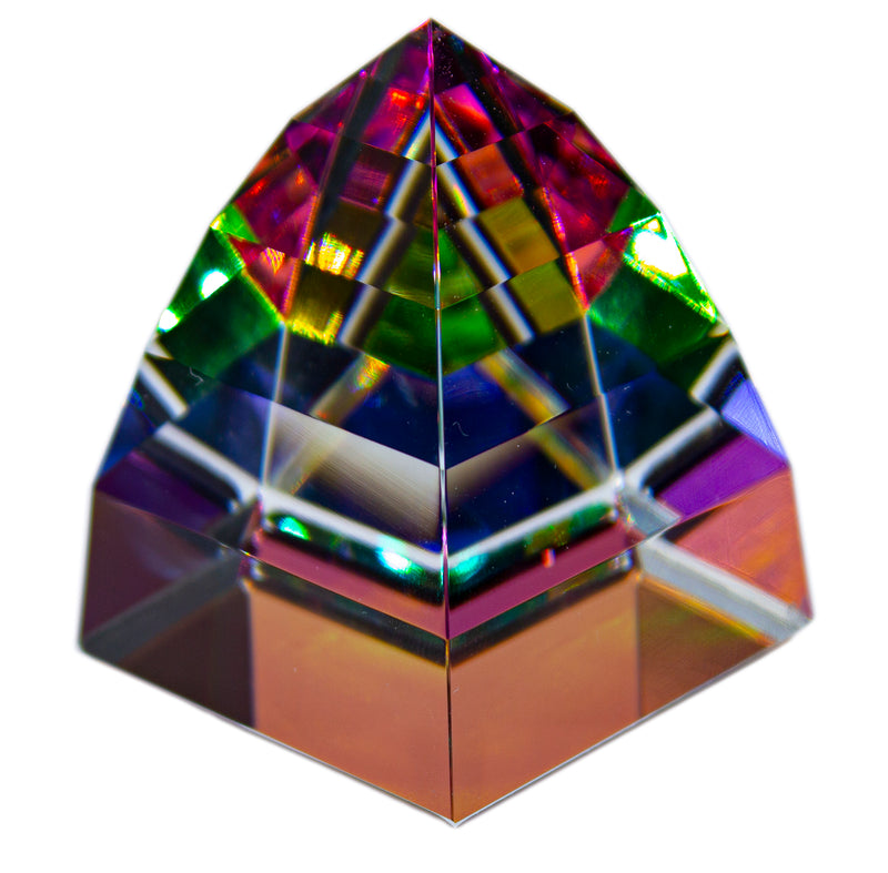 Swarovski Figurine: 135961 Pyramid Vitrail - Stained Glass