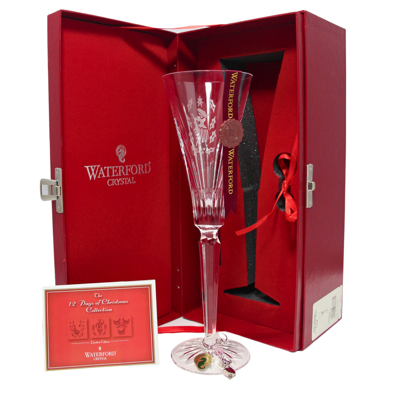 Waterford Crystal Champagne Flute: 9 Ladies Dancing, 2009 | 12 Days of Christmas