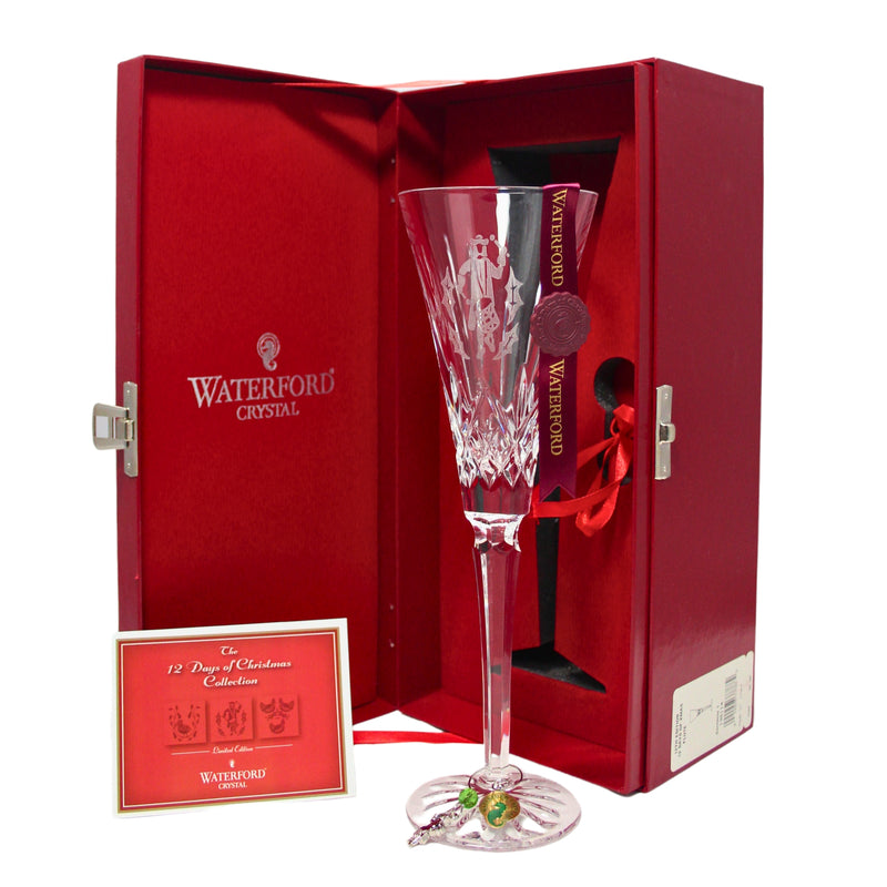 Waterford Crystal Champagne Flute: 12 Drummers Drumming, 2010 | 12 Days of Christmas