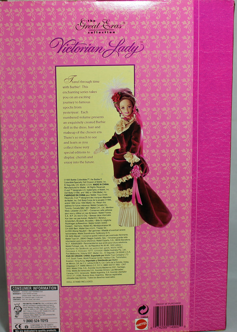 1995 Great Eras Victorian Lady Barbie (14900)