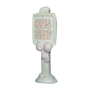 Precious Moments Figurine: 150207 Bus Stop Sign | Sugar Town Addition