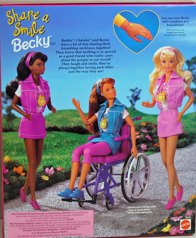 1996 Share a Smile Becky Barbie (15761)