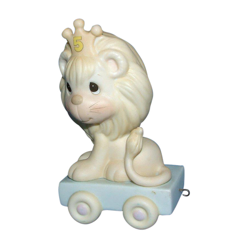 Precious Moments Figurine: 015989 This Day is Something to Roar About | Birthday Train - Age 5