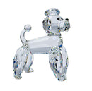 Swarovski Figurine: 167571 Standing Poodle - Clear Tail