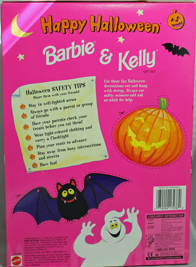 1996 Happy Halloween Barbie & Kelly (17238)