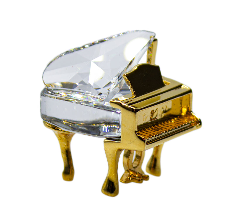 Swarovski Figurine: 173368 Piano Gold V1