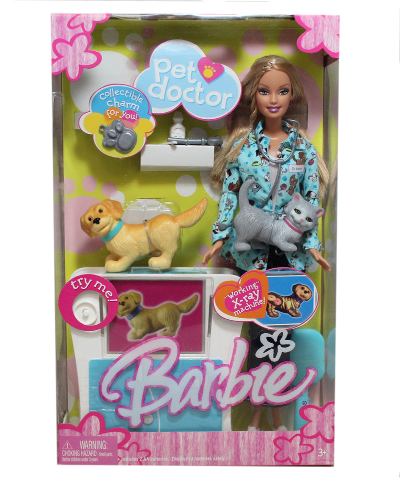 barbie with dogs and stroller Pet Doctor Barbie