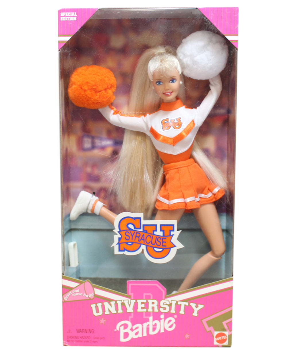 University Clemson Barbie Cheerleader Doll