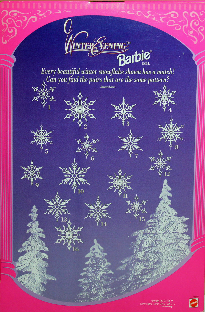 1998 Winter Evening Barbie (19218) - Blonde hair