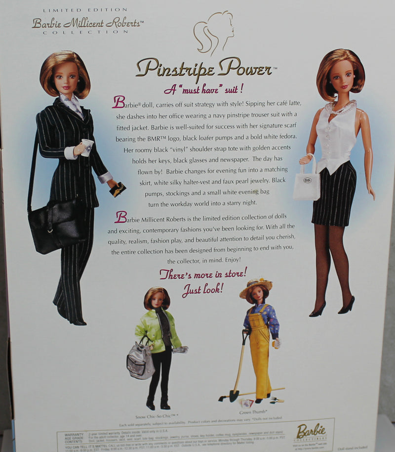 1997 Millicent Roberts Pinstripe Power Barbie (19791)