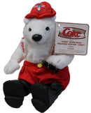 Coke Plush: Polar Bear in Fire-Fighter Outfit