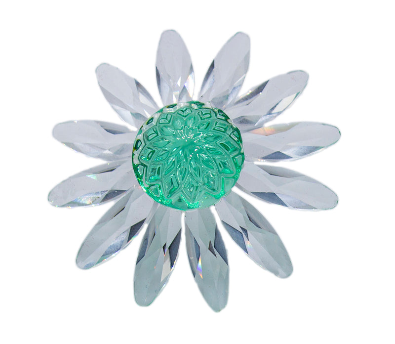 Swarovski Crystal: 227537 Green Marguerite - Daisy