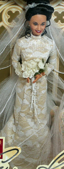 1999 All My Children Champagne Lace Wedding Barbie (23004) - Erica Kane