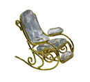 Swarovski Figurine: 243442 Rocking Chair - Gold