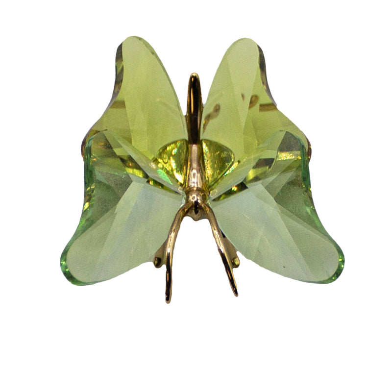 Swarovski Figurine: 250460 Chrysolite Small Butterfly Abala