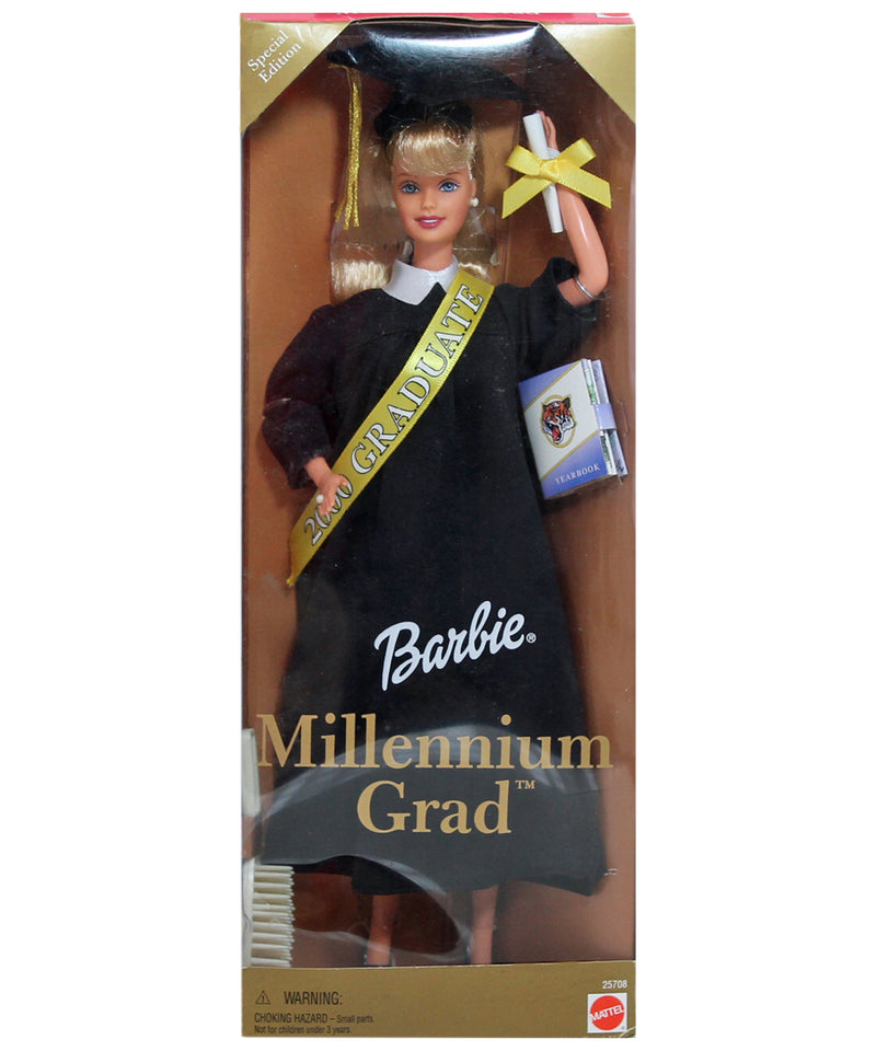 2000 Millennium Grad Black Gown Barbie (25708)