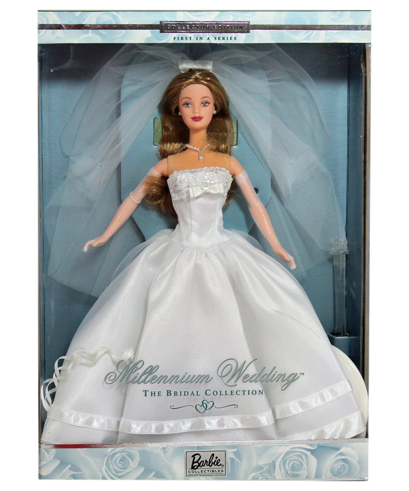 1999 Millennium Wedding Barbie (27674) - Blonde hair