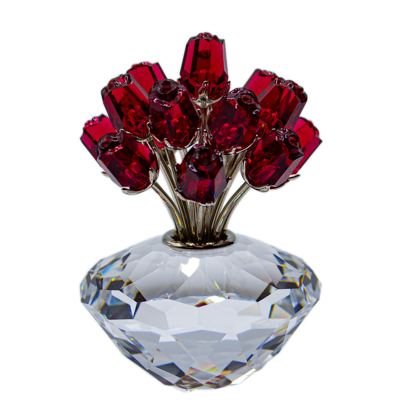 Swarovski Figurine: 283394 Vase of Red Roses