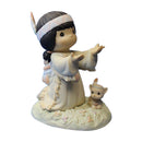 Precious Moments Figurine: 354406 A Prayer Warrior's Faith Can Move Mountains
