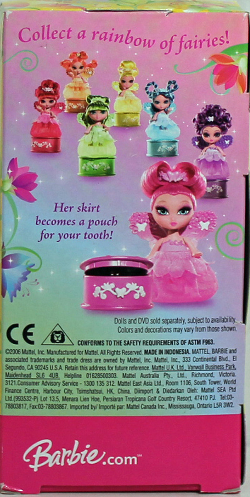 2006 Fairytopia Rainbow Tooth Fairy Barbie (K8143) - Yellow