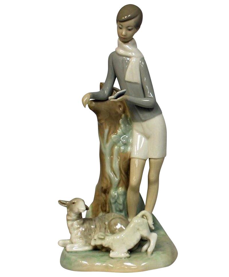 Lladró Figurine: 4509 Boy with Lambs