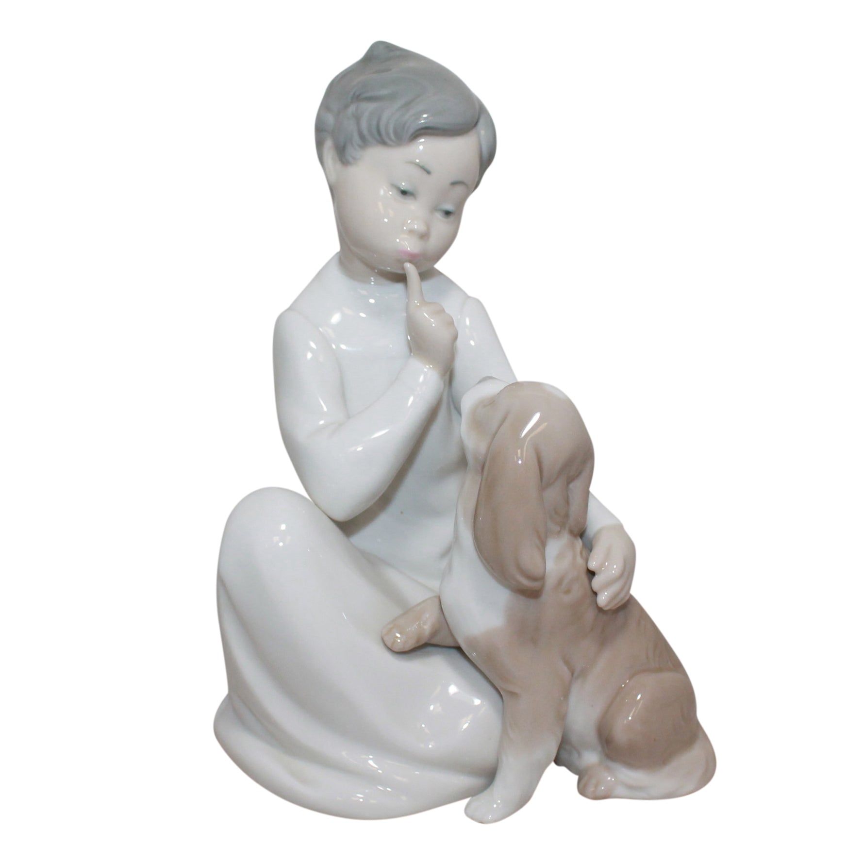 Lladró Figurine: 4522 Boy with Dog