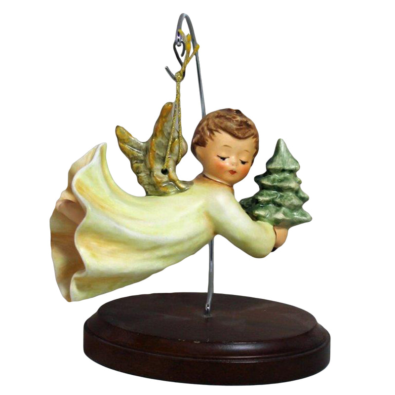 Hummel Figurine: 452, Flying High Angel - Set Ornament & Stand