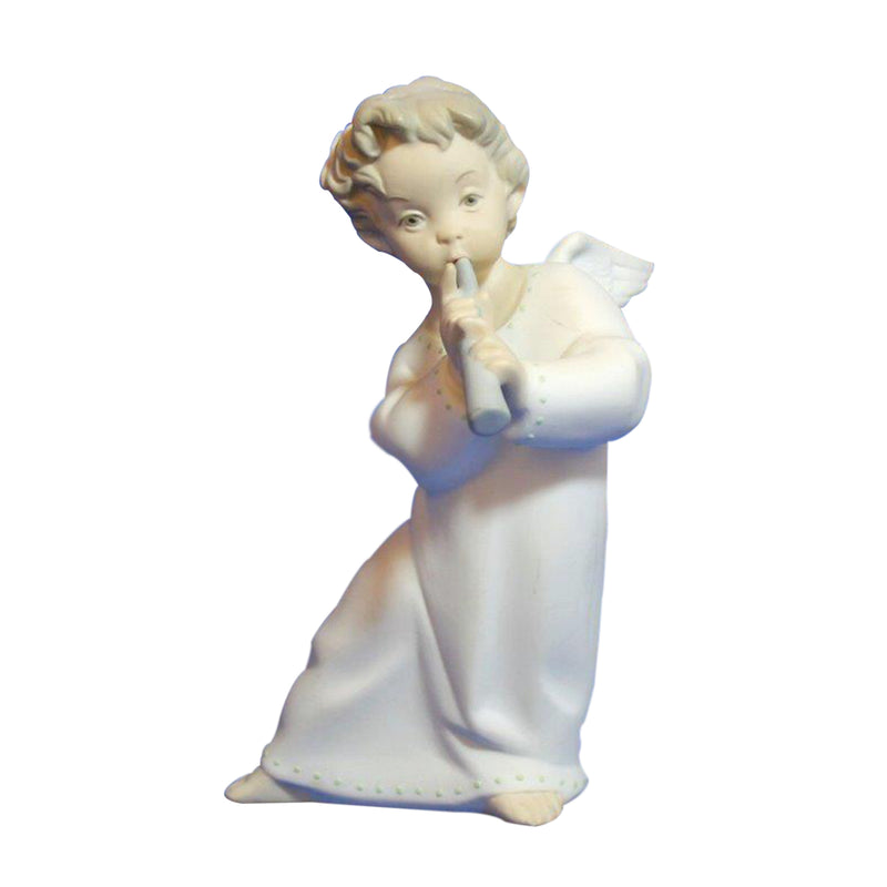 Lladró Figurine: 4540m Angel with Flute Matte