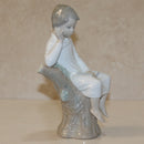 Lladró Figurine: 4876 Little Boy Thinking