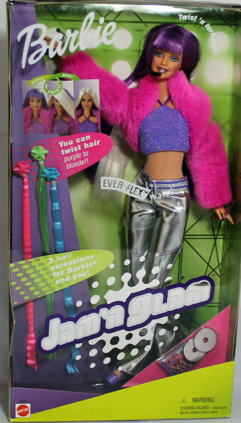 2001 Twist 'n Turn Hair Jam 'n Glam Barbie (50257)